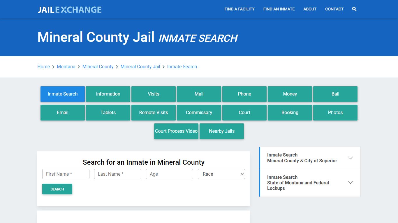 Mineral County Jail, MT Inmate Search: Roster & Mugshots